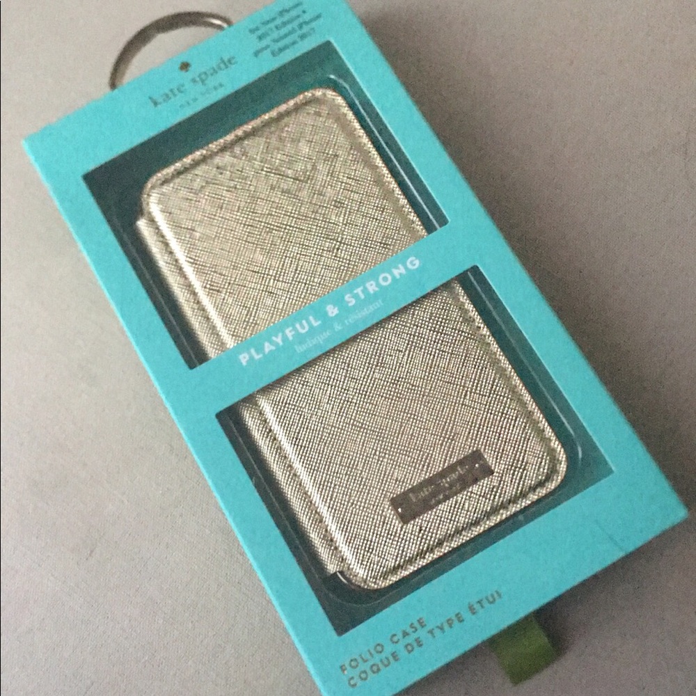Kate Spade Gold iPhone X Case/Wallet
